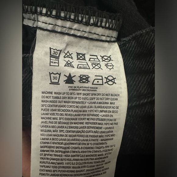 MNG Mango High Waisted Mom Jeans Size 18 Black Denim Ankle Length NWT - Picture 7 of 8